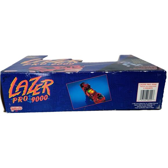 NEW NIB Vintage Galoob '91 100ft Lazer Pro 9000 Toy Gun Infrared Light Tag Sound - Picture 4 of 8